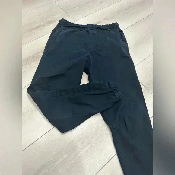 Zara Men’s Joggers black pants jeans medium elastic waist pull on - Picture 2 of 4